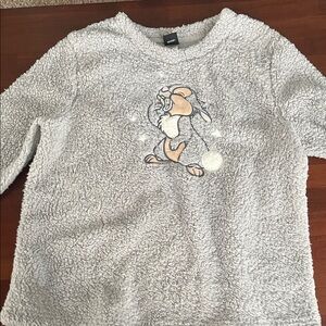 Disney Light Gray Sweater with Thumper Design
